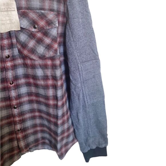 Rogue State Mens Jackets Size Small Red Plaid - Picture 2 of 5